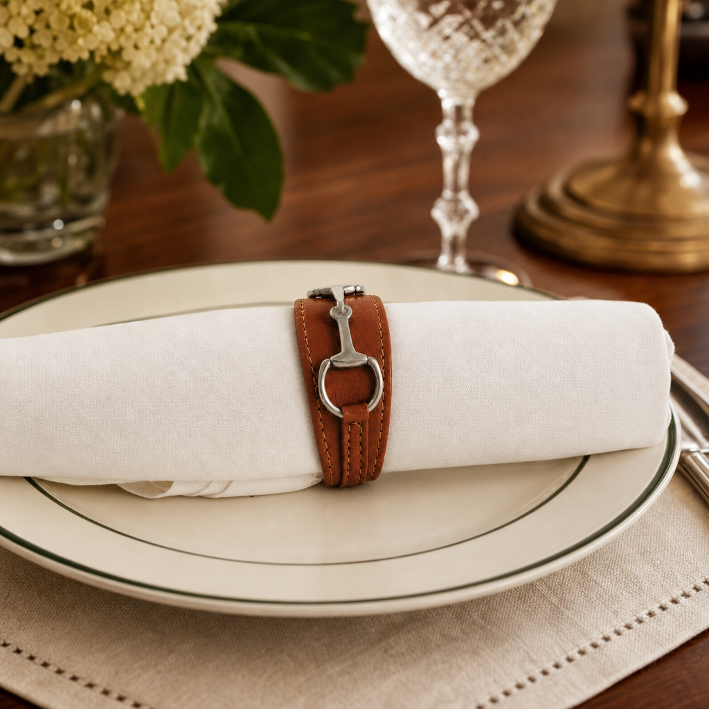 Bit Vegan Leather Napkin Ring 7