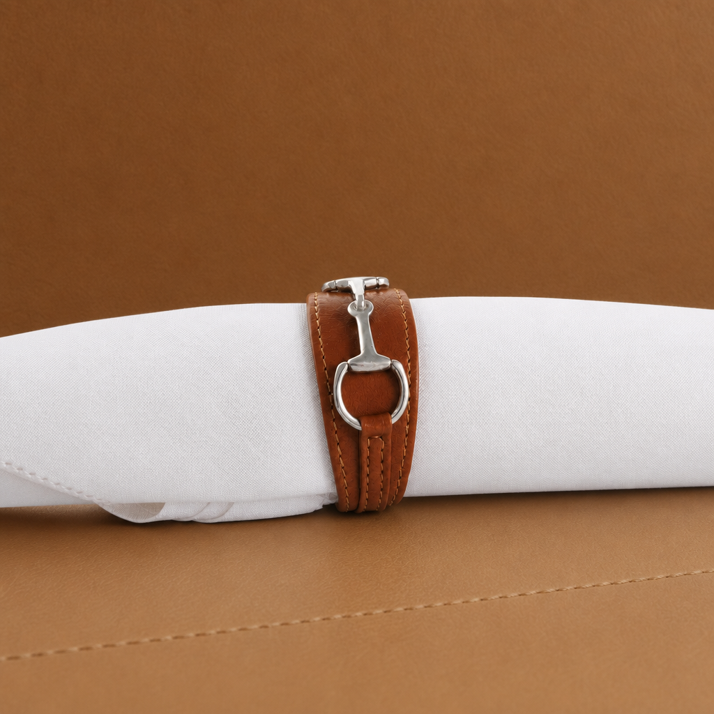 Bit Vegan Leather Napkin Ring 5