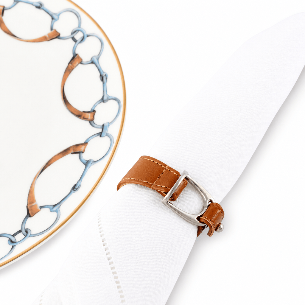 Stirrup Vegan Leather Napkin Ring 1