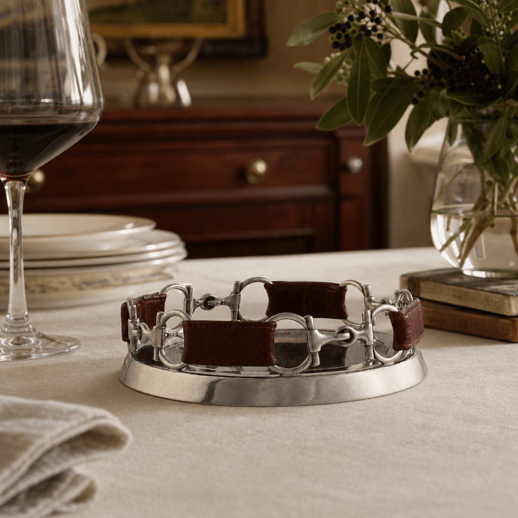 Equestrian Horse Bit Leather Wine Coaster 5
