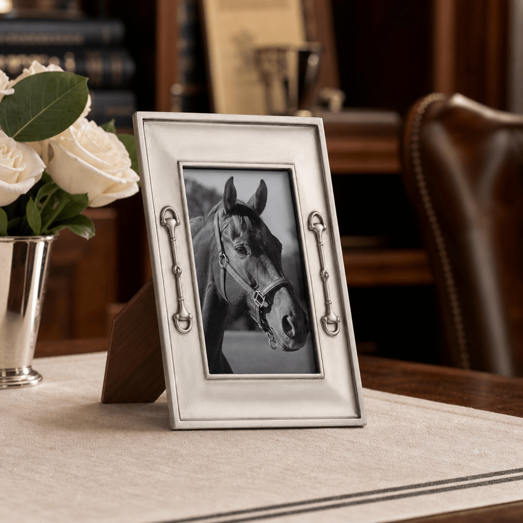 Equestrian Bit Pewter Photo Frame 4x6 2