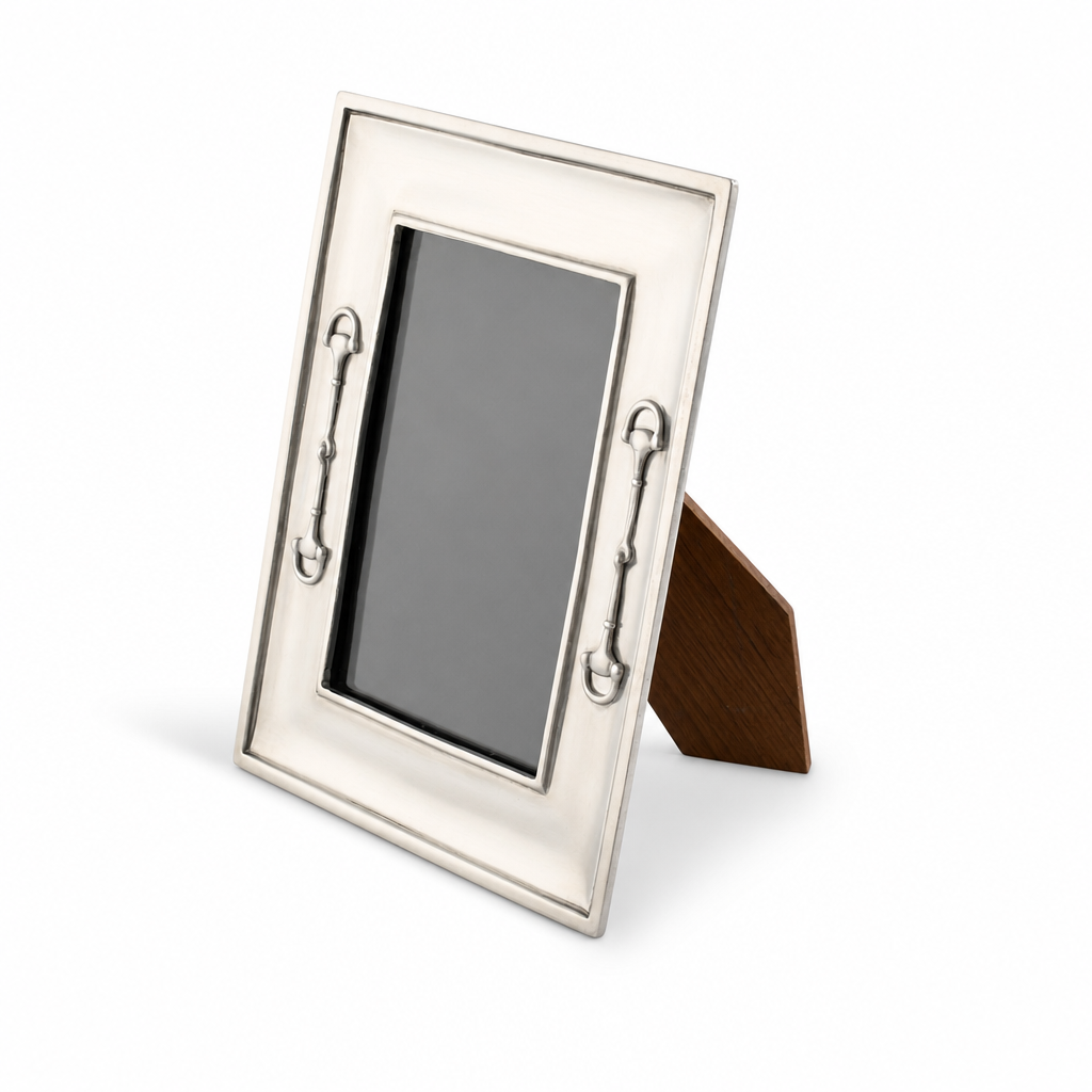 Equestrian Bit Pewter Photo Frame 4x6 1