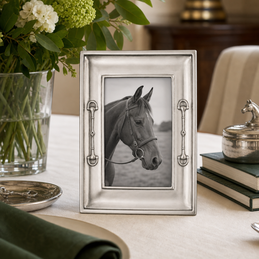 Equestrian Bit Pewter Photo Frame 4x6 6
