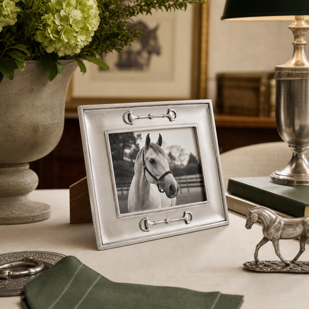 Equestrian Bit Pewter Photo Frame 4x6 7