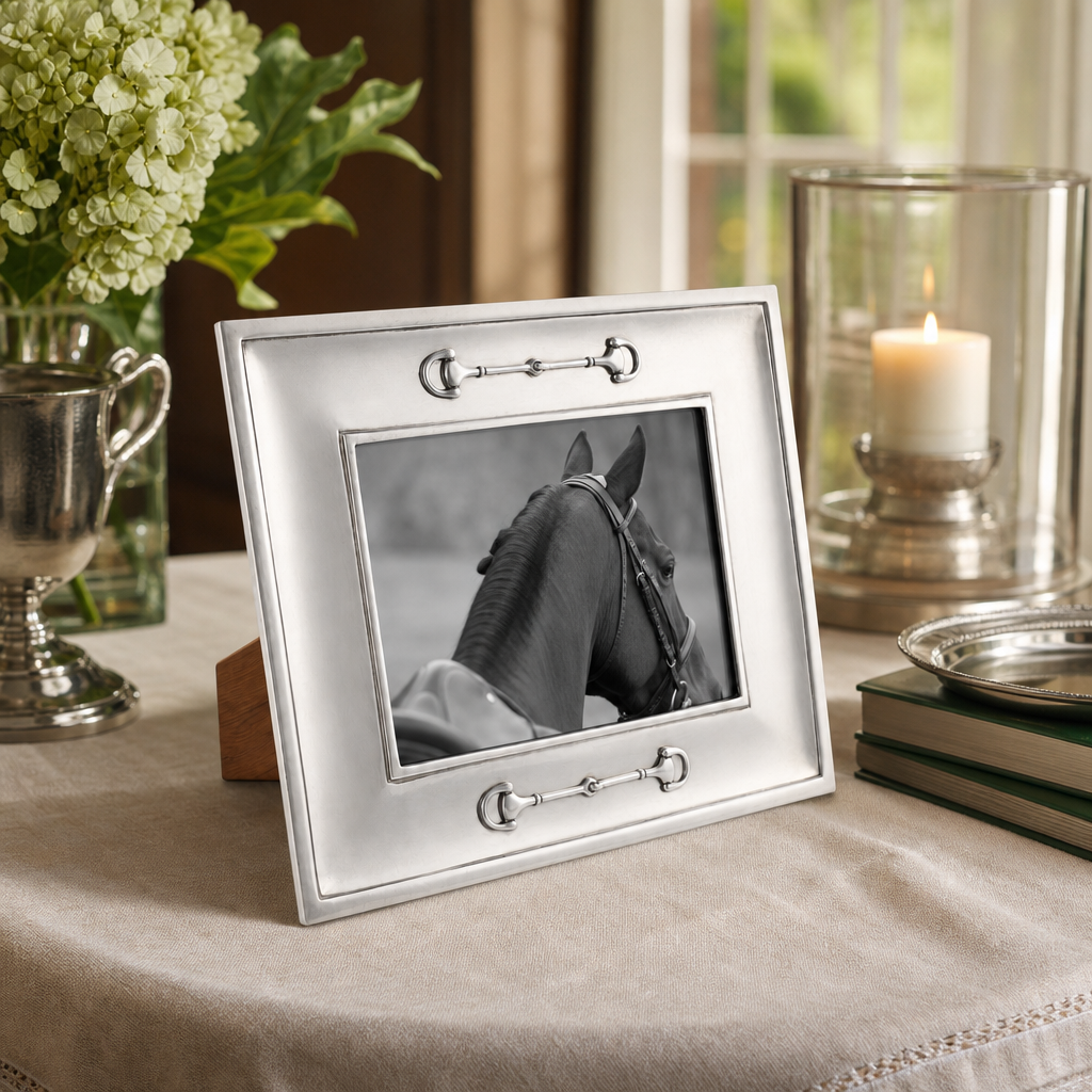 Equestrian Bit Pewter Photo Frame 5x7 4