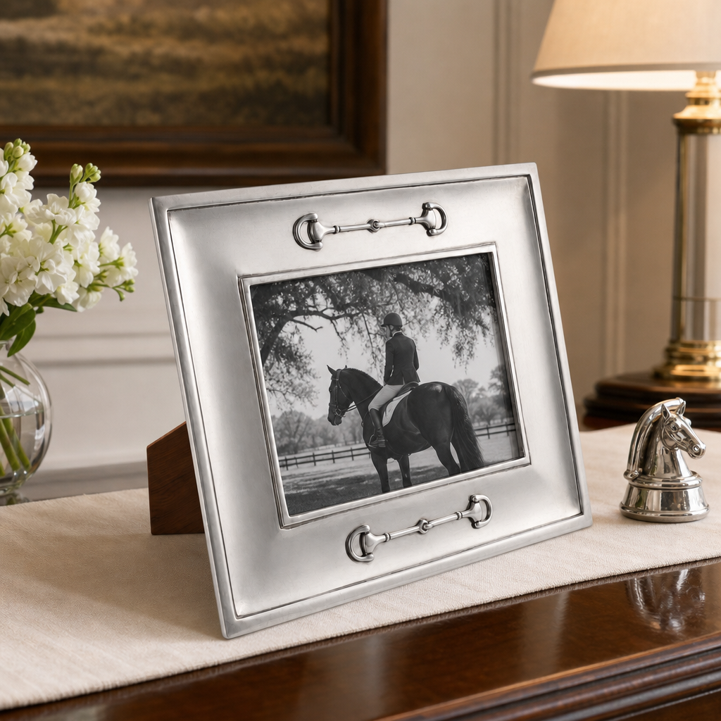 Equestrian Bit Pewter Photo Frame 5x7 2