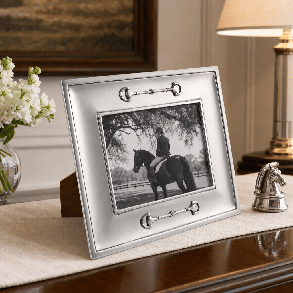 Equestrian Bit Pewter Photo Frame 5x7 2
