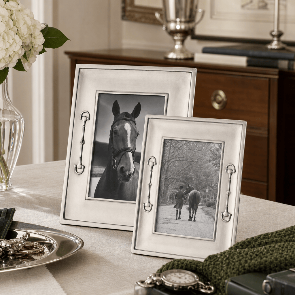 Equestrian Bit Pewter Photo Frame 5x7 5