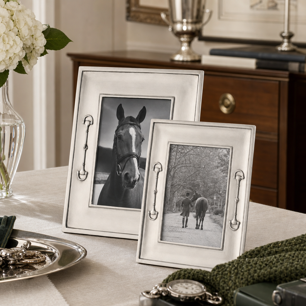 Equestrian Bit Pewter Photo Frame 5x7 5