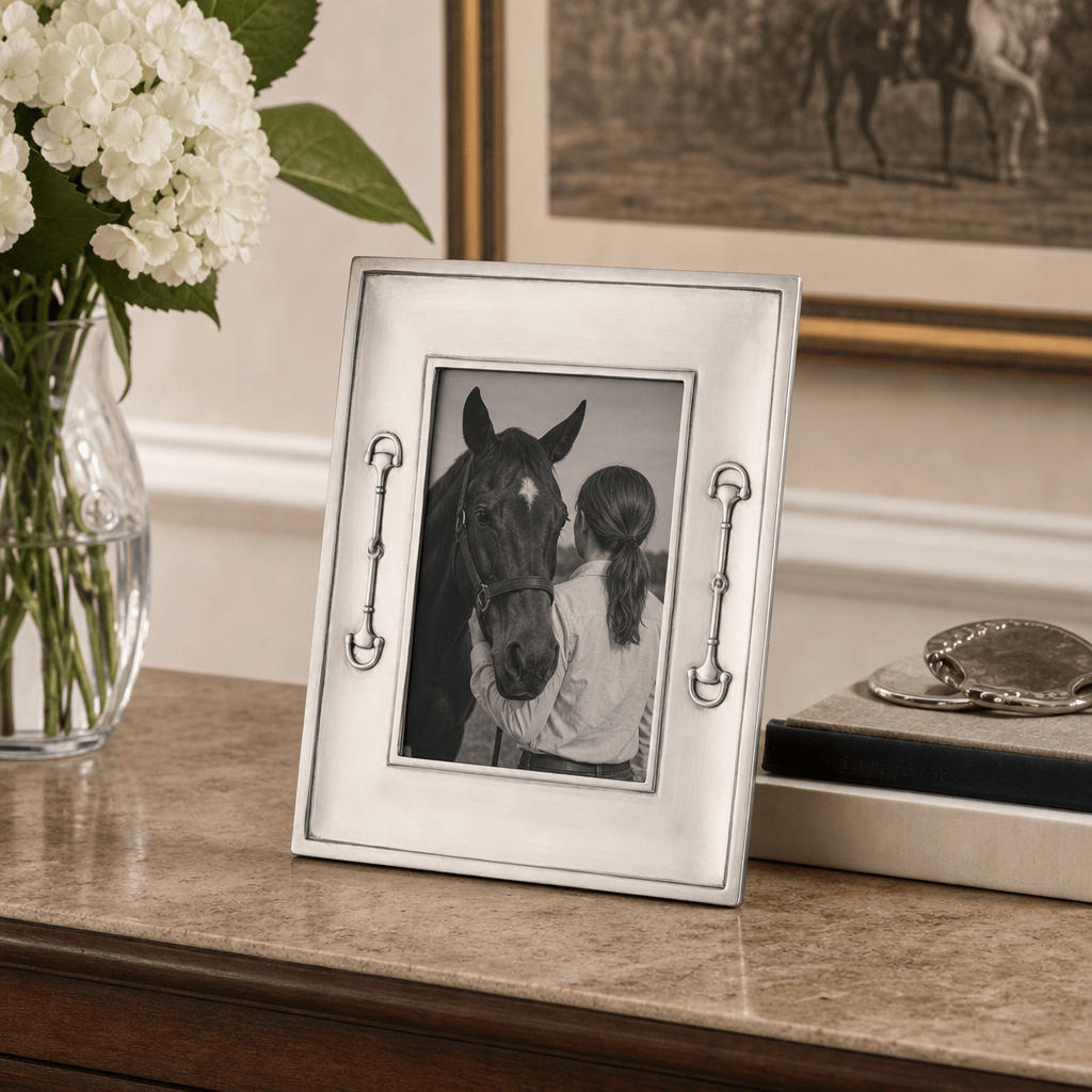 Equestrian Bit Pewter Photo Frame 5x7 3