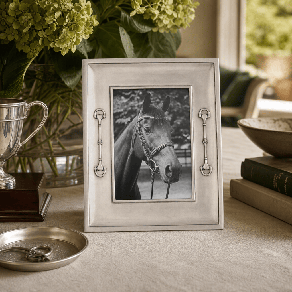 Equestrian Bit Pewter Photo Frame 5x7 6