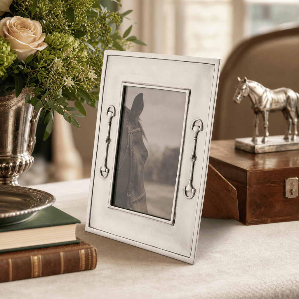 Equestrian Bit Pewter Photo Frame 5x7 7