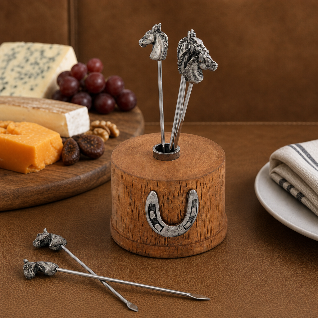 Equestrian Cheese Pick Set 3