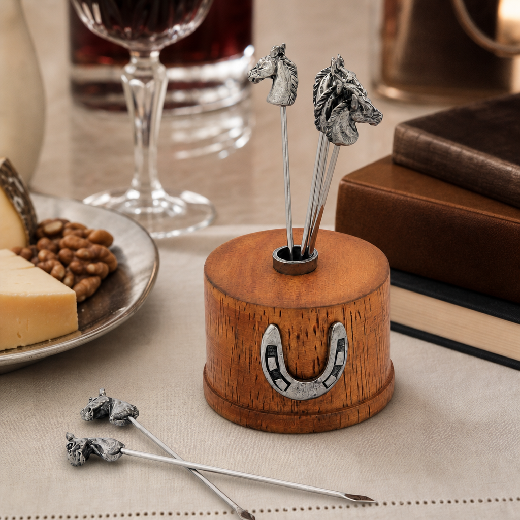 Equestrian Cheese Pick Set 3