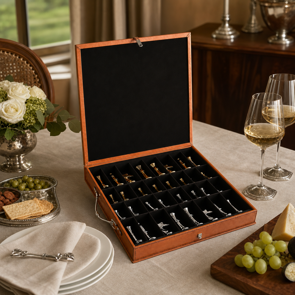 Bit Handle Amber Carriage Chess Set Board and Storage 9