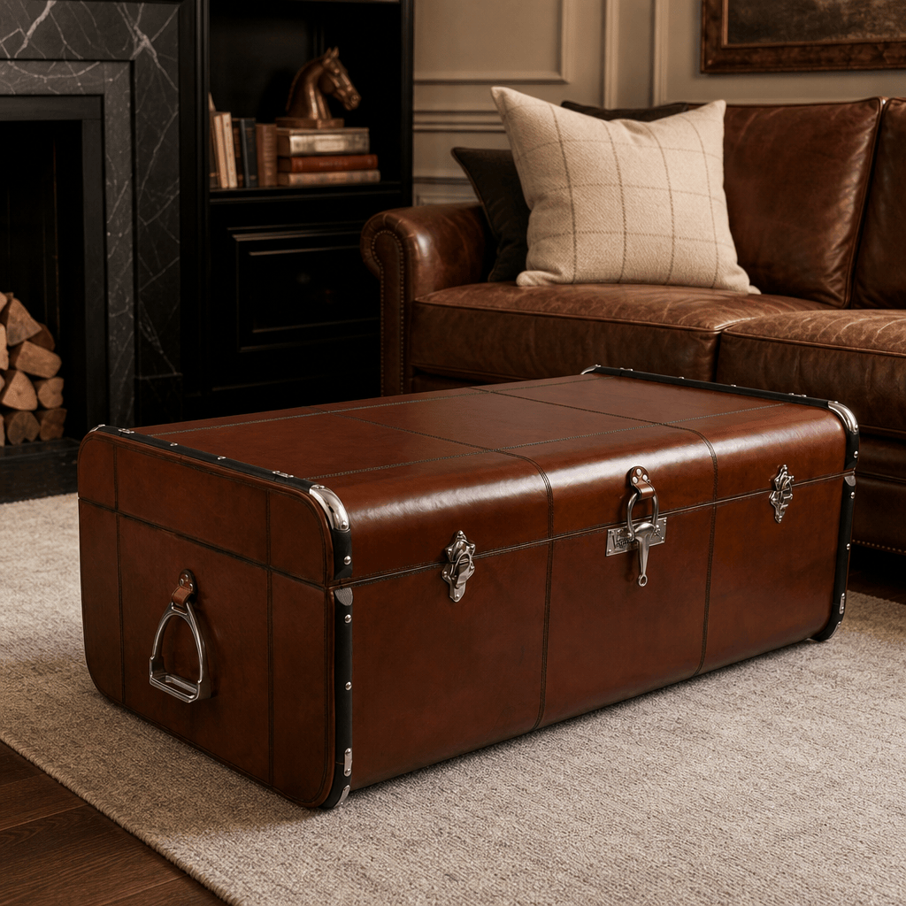 Stirrup Cognac Leather Coffee Table - Small 1 H933BS_1_S.png