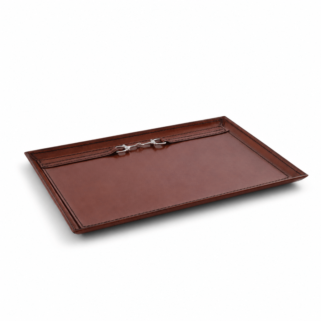Premium Genuine Leather Equestrian Bit Catchall Tray 1
