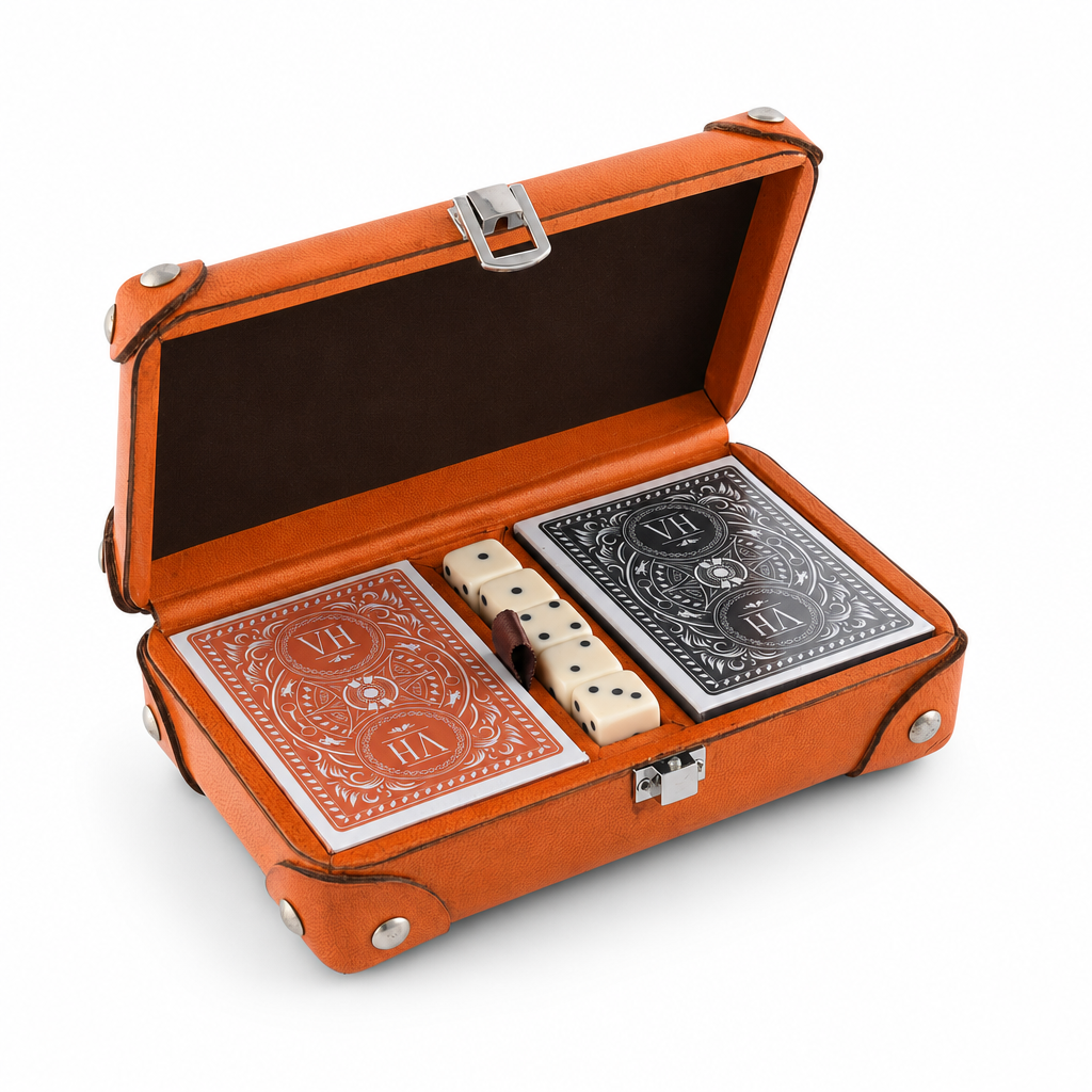 Bit Leather Amber Playing Card Set 1