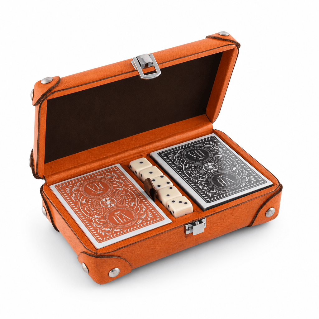 Bit Leather Amber Playing Card Set 1