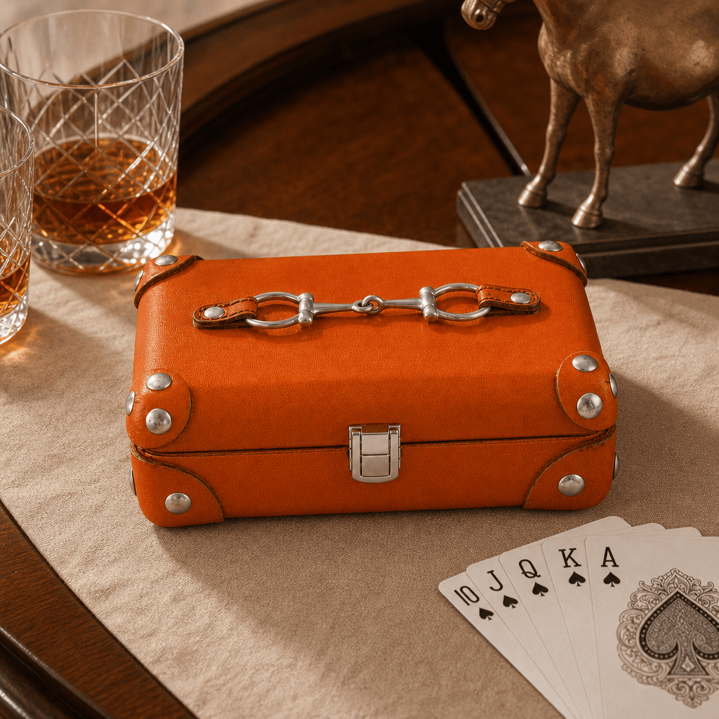 Bit Leather Amber Playing Card Set 3