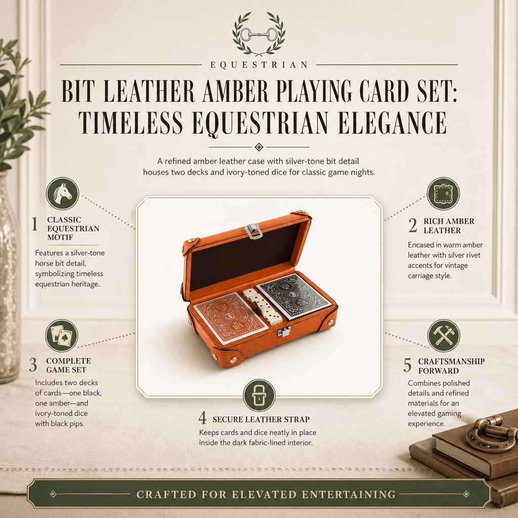 Bit Leather Amber Playing Card Set 11