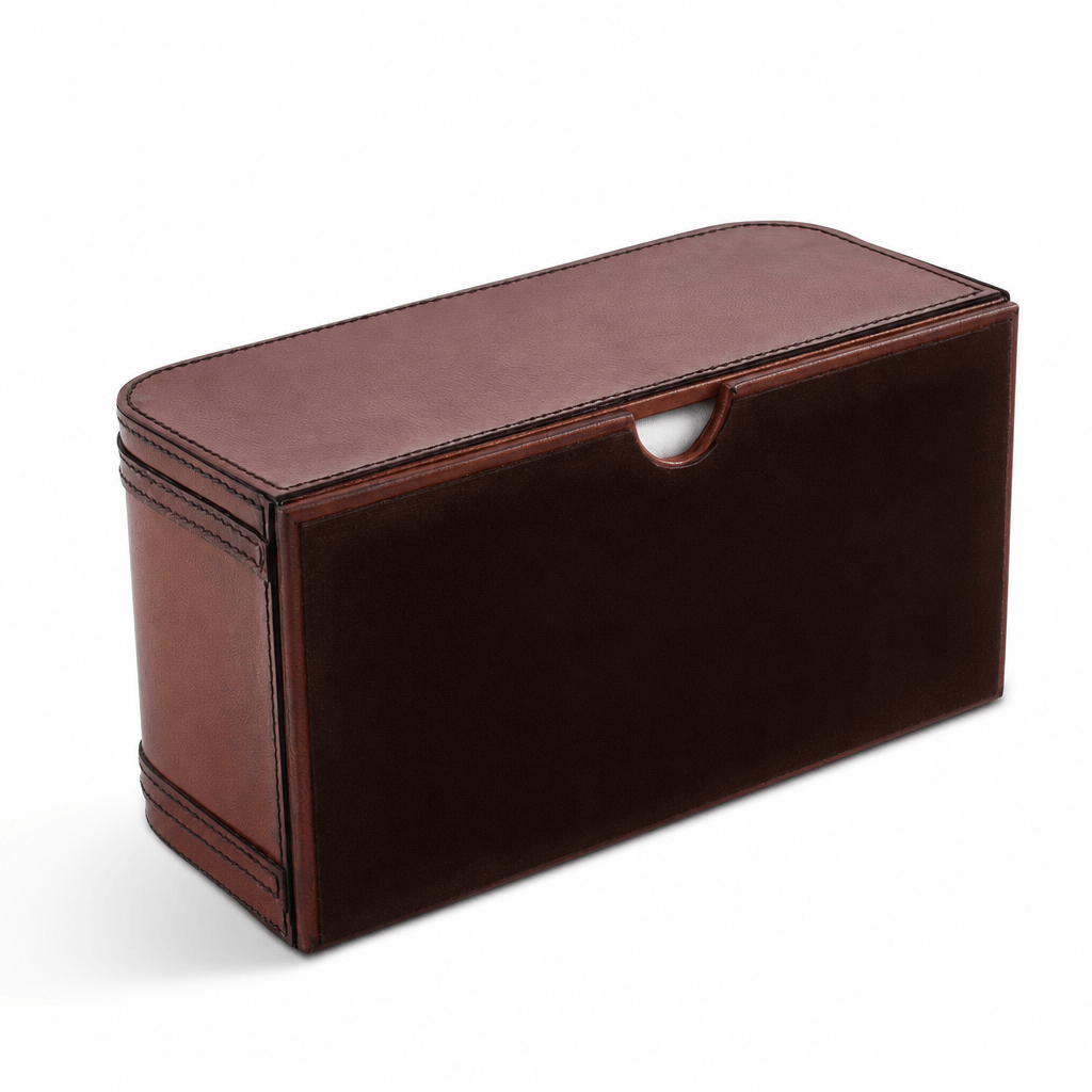 Premium Genuine Leather Bit Tissue Box 8