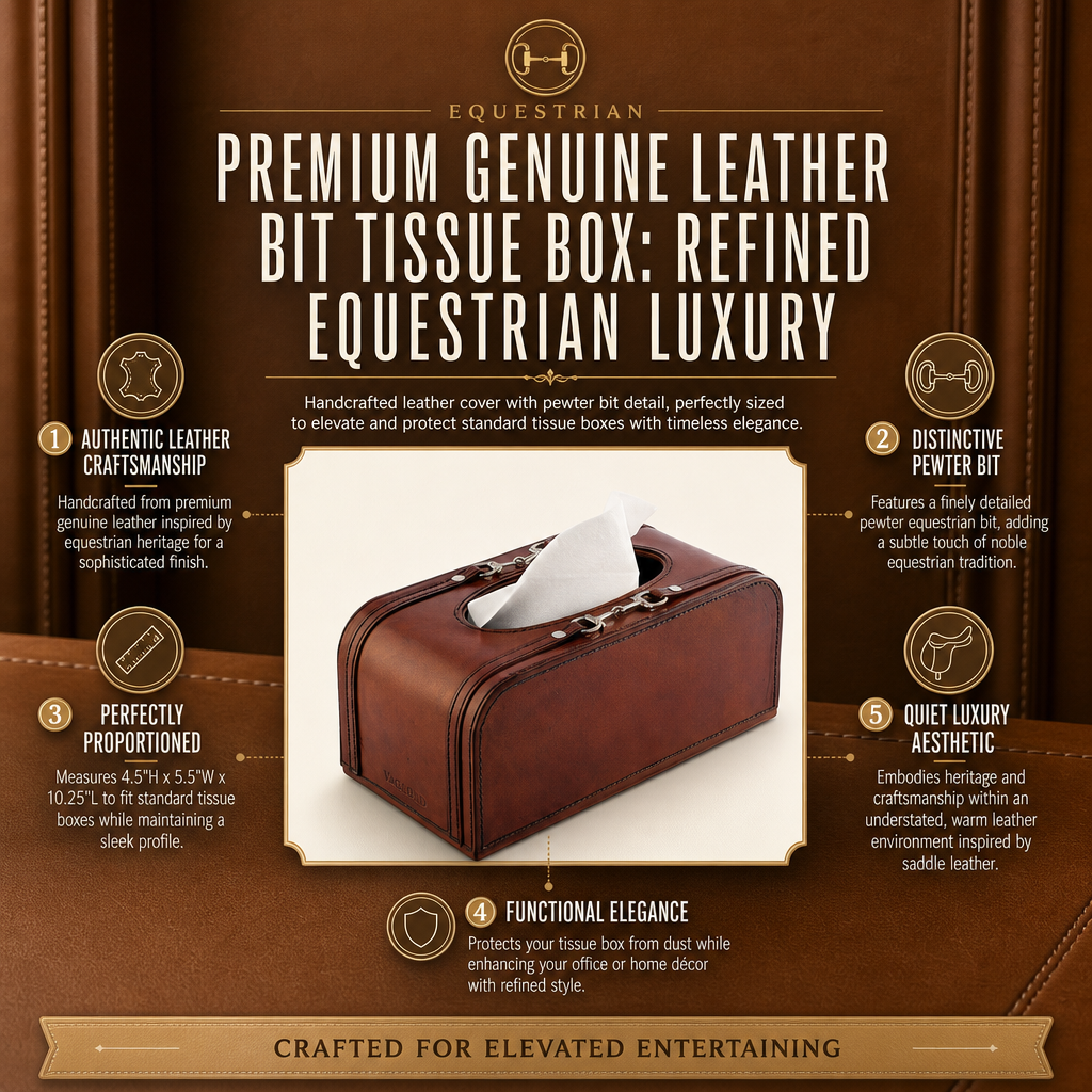 Premium Genuine Leather Bit Tissue Box 11