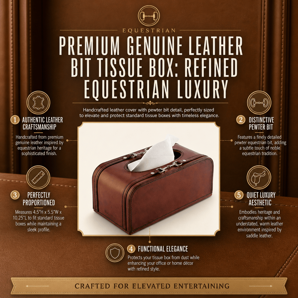 Premium Genuine Leather Bit Tissue Box 11