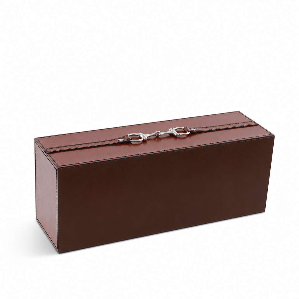 Premium Genuine Leather Bit Office Tissue Box 8