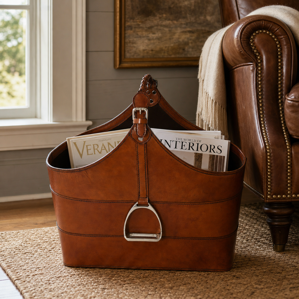 Stirrup Oval Magazine Basket 10