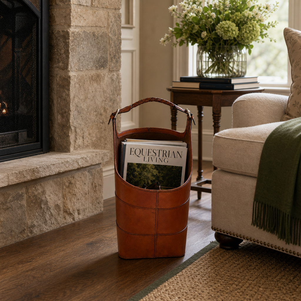 Stirrup Oval Magazine Basket 7