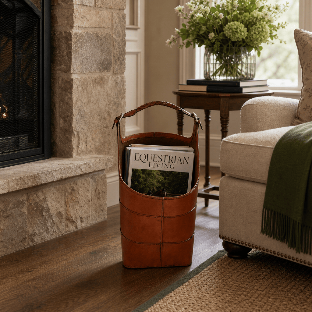 Stirrup Oval Magazine Basket 7