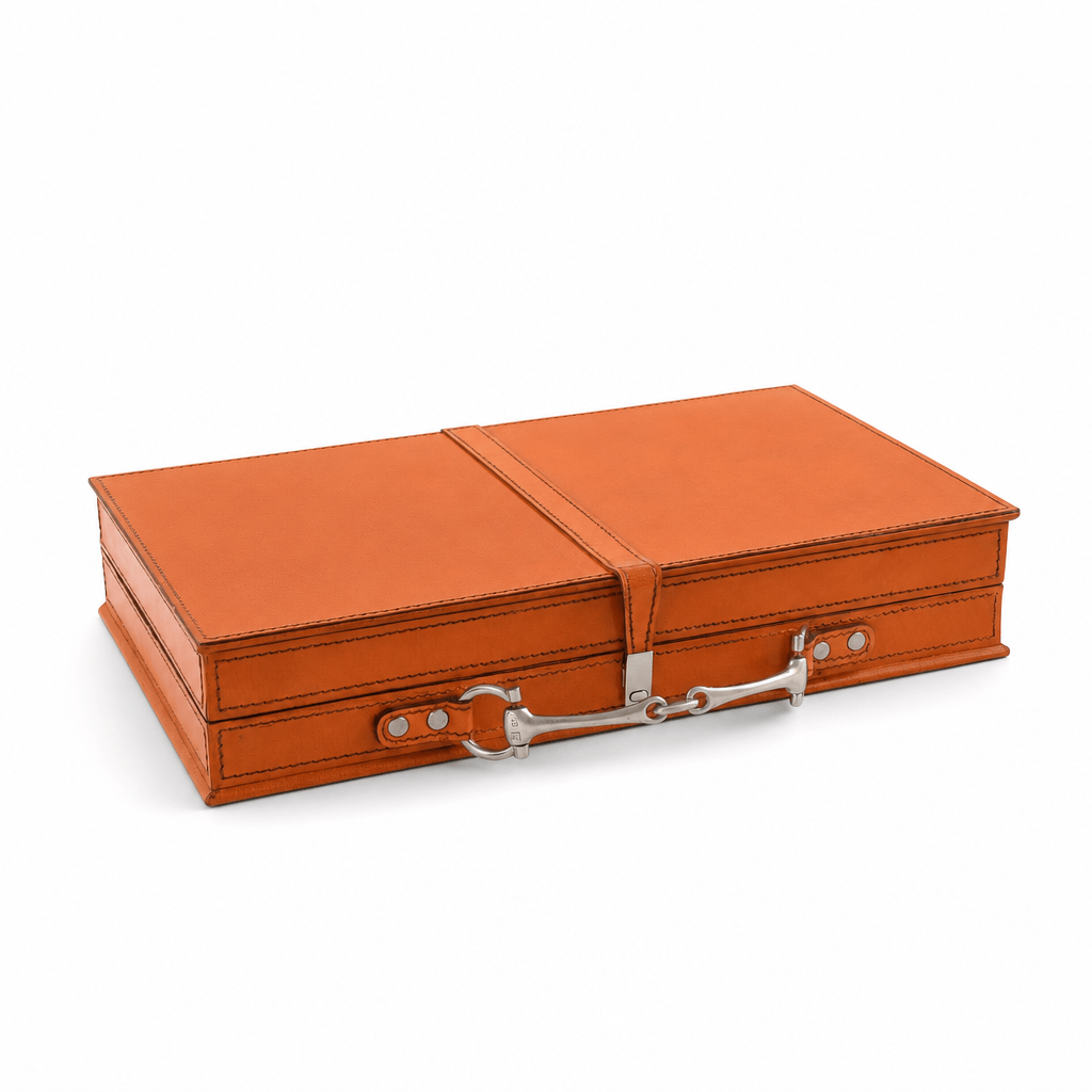 Bit Amber Leather Backgammon Set 7