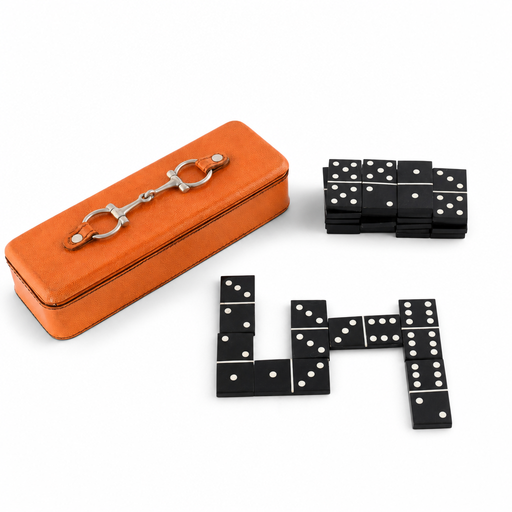 Bit Leather Amber Domino Set 1