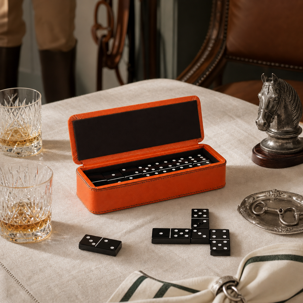 Bit Leather Amber Domino Set 7