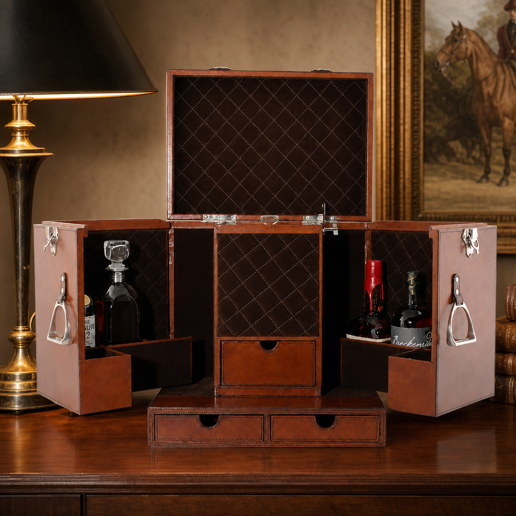 Leather Stirrup Handle Bar Case 2