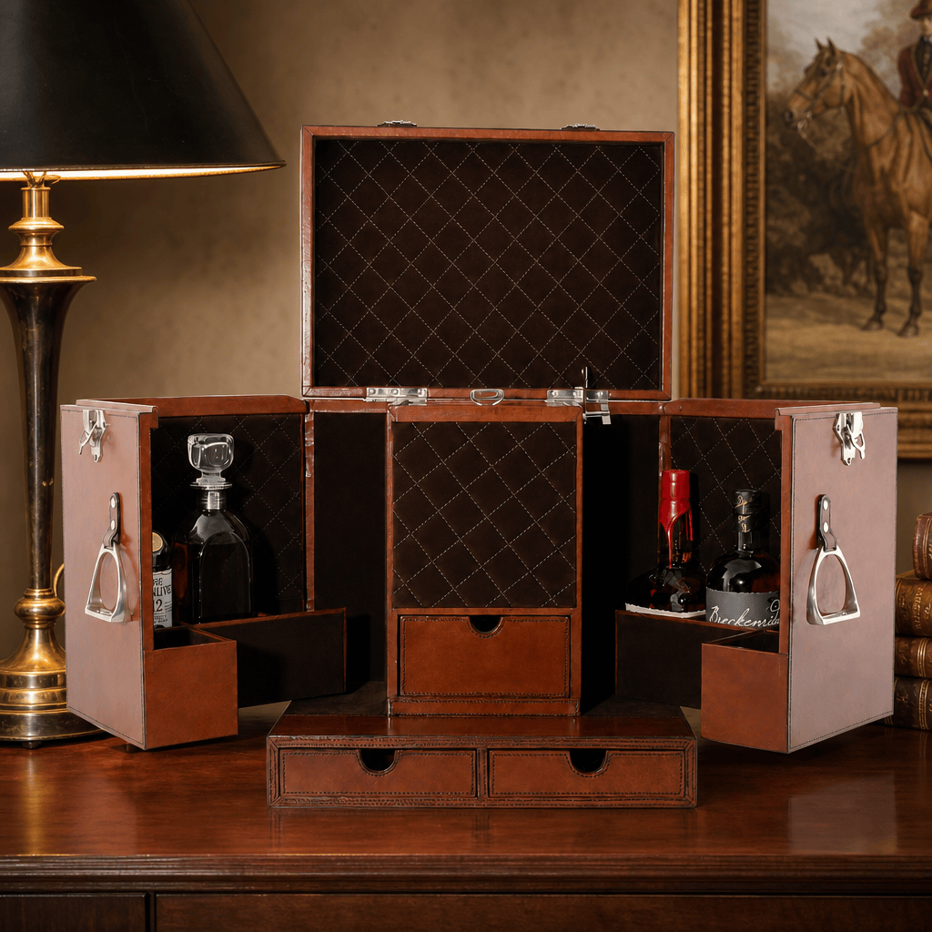 Leather Stirrup Handle Bar Case 2