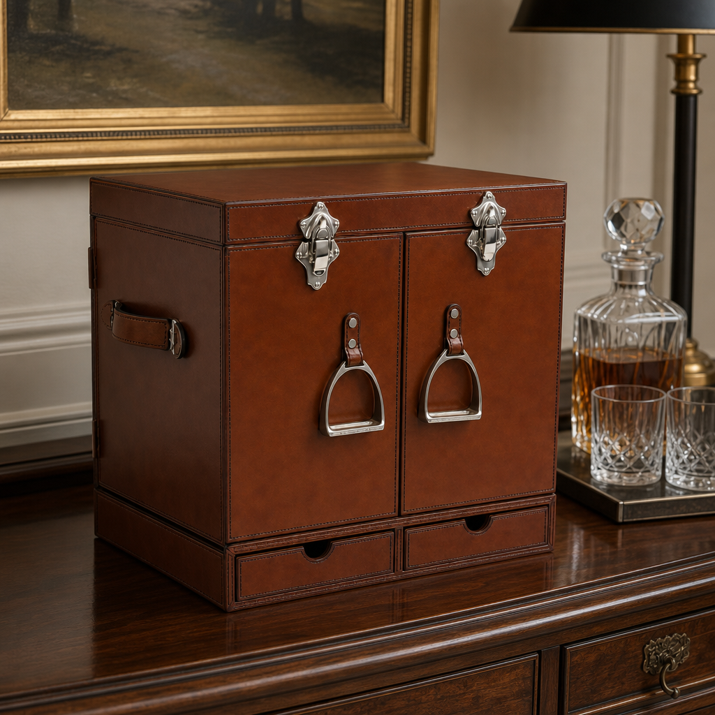 Leather Stirrup Handle Bar Case 3