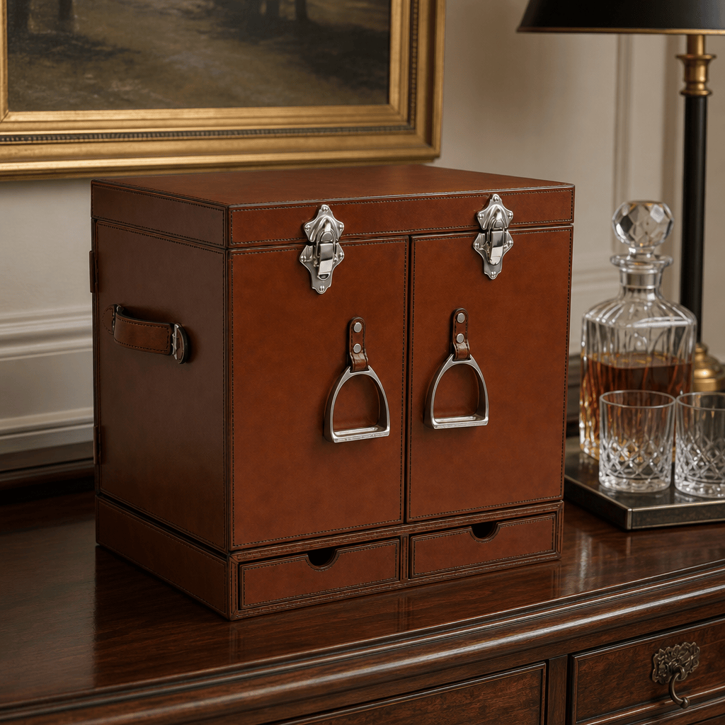 Leather Stirrup Handle Bar Case 3