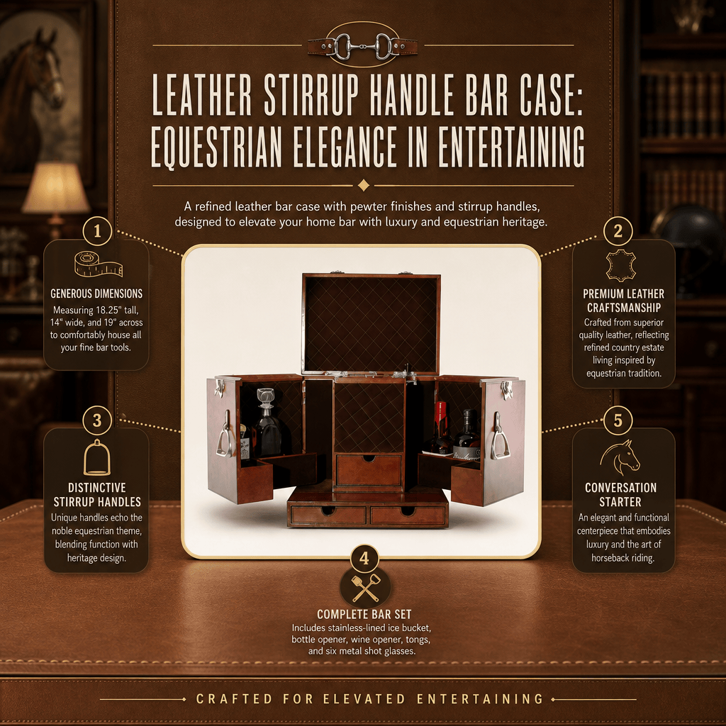 Leather Stirrup Handle Bar Case 11