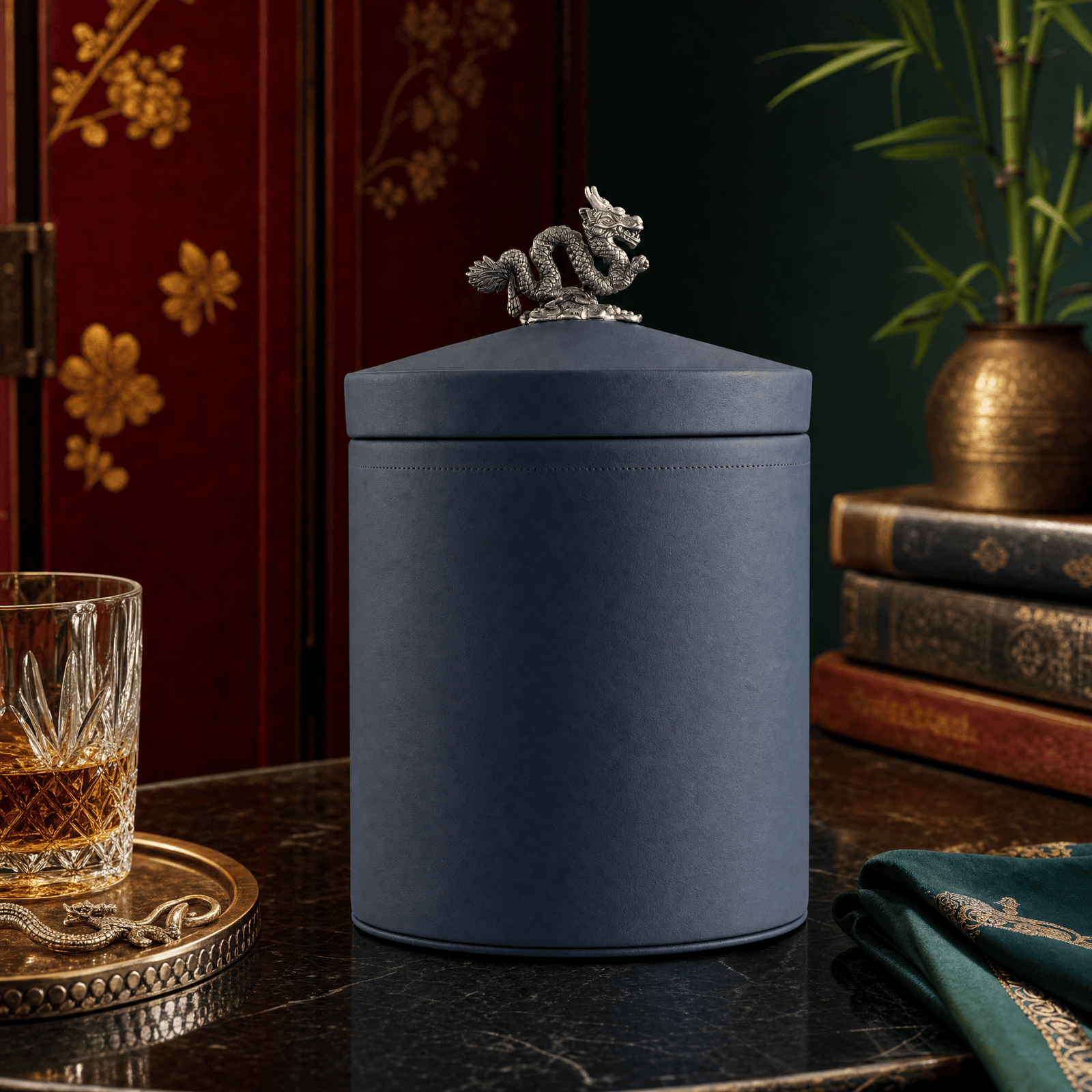 Dragon Vegan Leather Ice Bucket 2