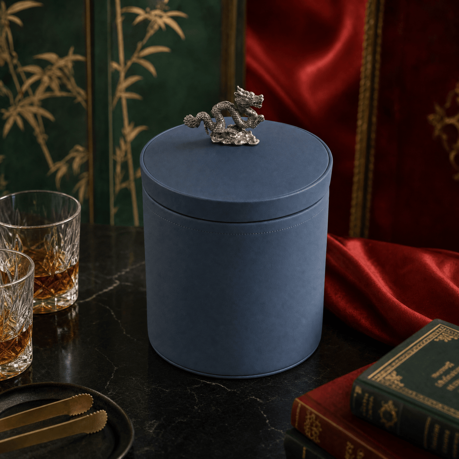 Dragon Vegan Leather Ice Bucket 3