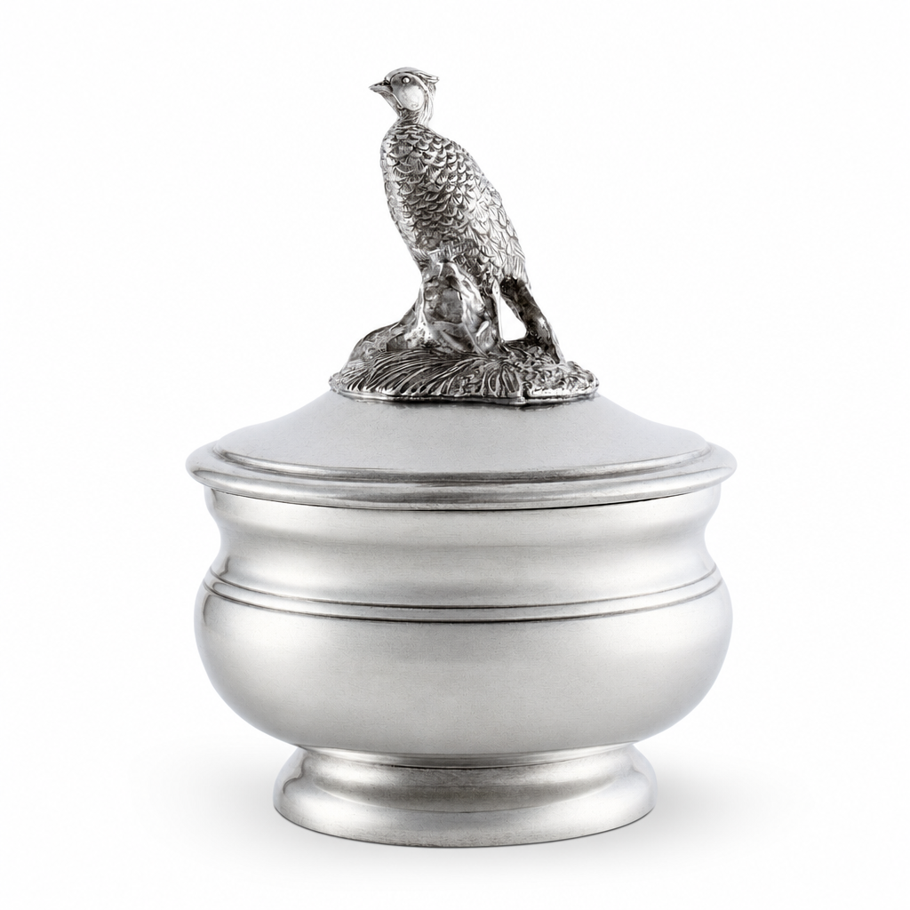 Pewter Pheasant Sauce Bowl 1