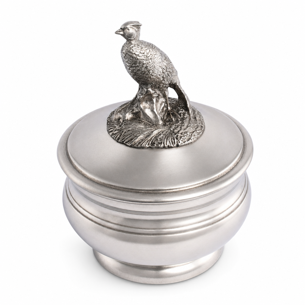 Pewter Pheasant Sauce Bowl 10