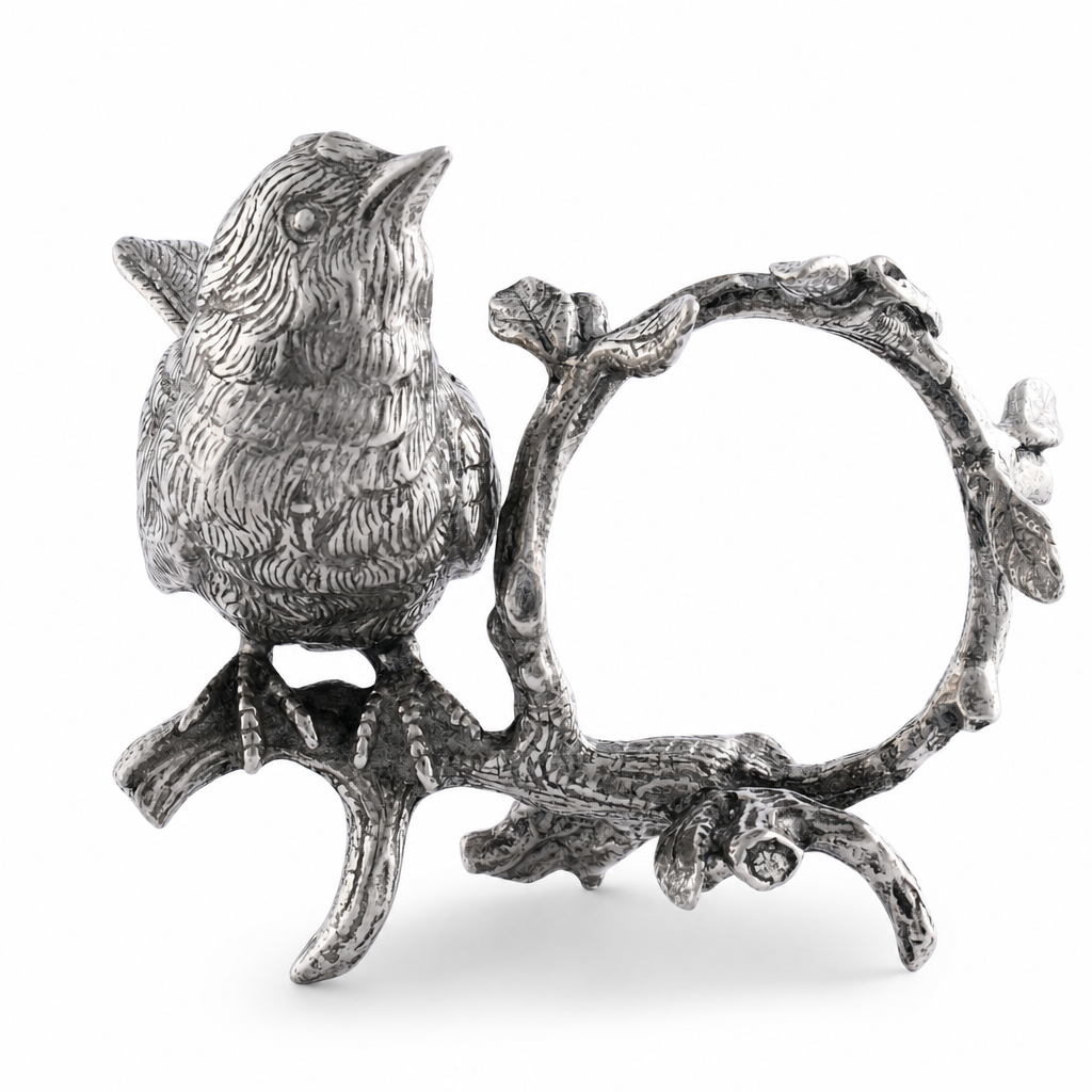 Pewter Song Bird Napkin Ring 1