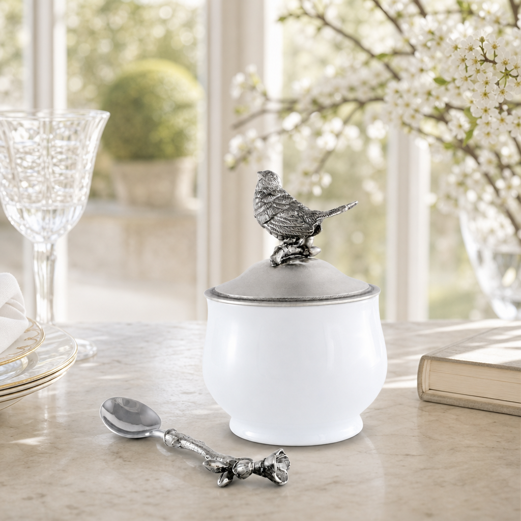 Song Bird Sugar Bowl and Spoon 2
