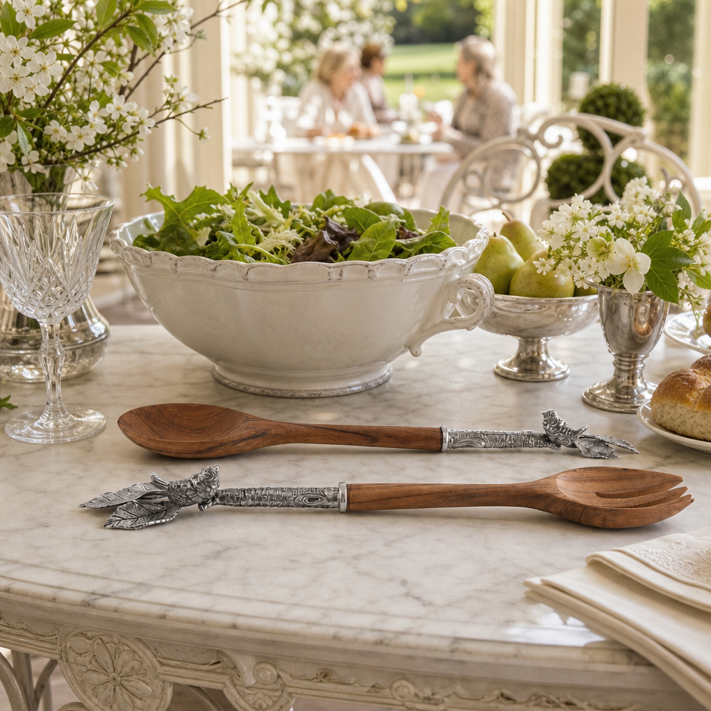 Song Bird Salad Server Set 6
