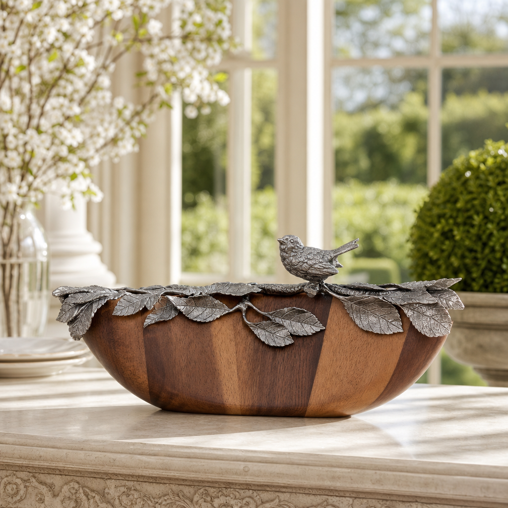 Song Bird Salad Serving Bowl 4