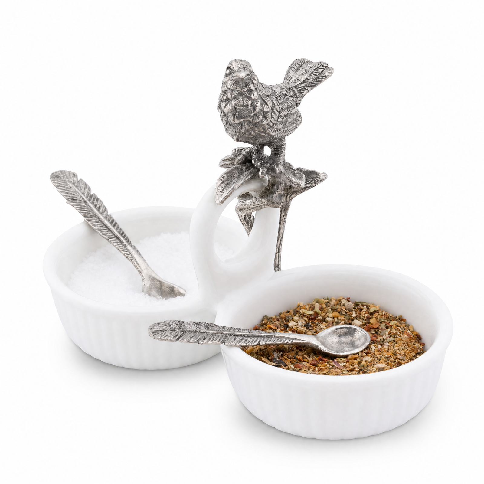 Song Bird Dbl Salt Cellar 1
