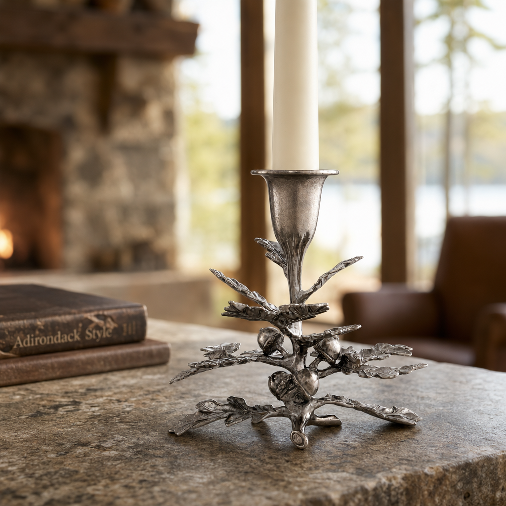 Oak Leaf Candlestick - 1 Taper 4